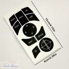 BMW CiC iDrive multimédia gombsor matrica szett E84 E70 E71 E81 E82 E87 E88 E90 E91 E92 E93 E60 E61, Szervíz alkatrész 64119236778