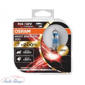  Osram Night Breaker 200 H4 +200% halogén izzó DUO BOX 64193NB-HCB
