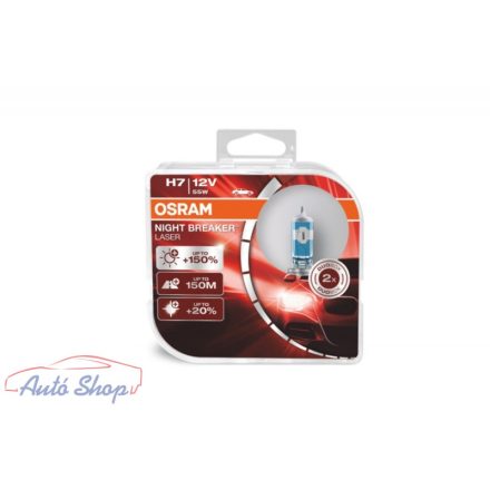 Osram H7 night breaker silver +150% izzó