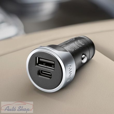 Gyári BMW DUAL USB szivargyújtós töltő BMW szerelmeseinek, Autórajóngóknak 65412458286