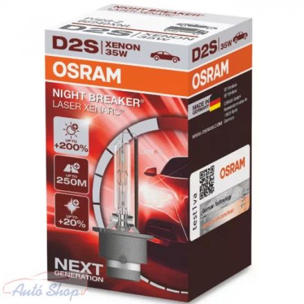 Osram Xenarc Night Breaker Laser 66240XNL D2S +200% izzó