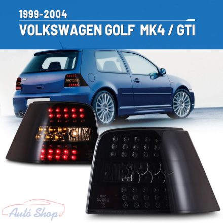 VOLKSWAGEN Golf IV 4-hez LED-es hátsó lámpák fekete Hátsó lámpa 1997-2003