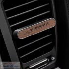 Egyedi gravírozott fa Autóillatosító valódi természetes  Air Car utastér illatosító légfrissítő készlet tartó + 1 DB Starter Kit 