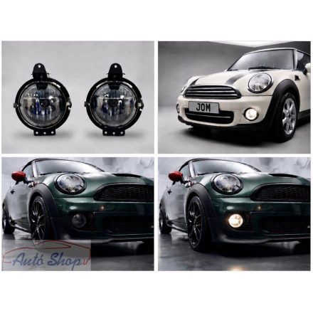 Mini Cooper Ködlámpák füstüveggel, R55/ R56/ R57/ R58/ R59 modellekhez, 2006-2013-as modellévekhez