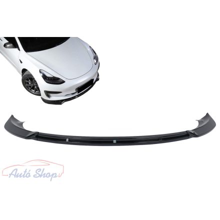 Tesla Model 3  fényes fekete koptató légterelő - lippe Spoiler Optikai tuning 2017-