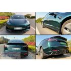 Tesla Model 3  fényes fekete koptató légterelő - lippe Spoiler Optikai tuning 2017-