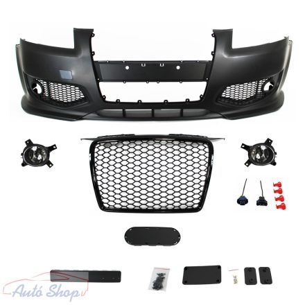 Audi A3 8P Első Lökhárító RS STYLE Fekete-Króm 06.05-04.08