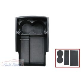   Tesla Model S (2012-től) és Model X (2015-től) modellekhez, középső konzoli tárolódoboz fekete színben