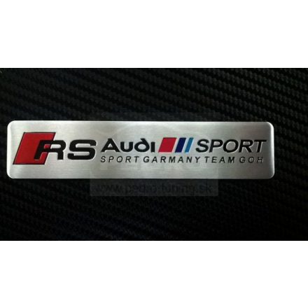 AUDI RS ALUMÍNIUM ALAPÚ 3D EMBLÉMA 