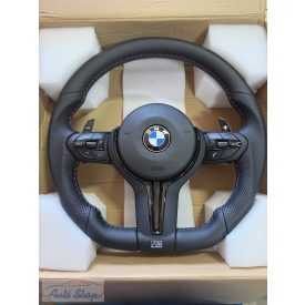   BMW M sport M3 F1 kormánykerék BMW  F20 2 3 F30 4 X1 X2 X3 X4 X5 F15 X6 M-es kék piros varratokkal 