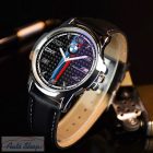 BMW fekete carbon számlapos karóra M-es