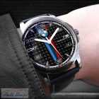 BMW fekete carbon számlapos karóra M-es