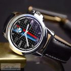 BMW fekete carbon számlapos karóra M-es