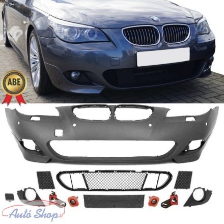 BMW E60 , E61 limuzin , touring  M-Packet  első lökháritó csomag szett 18 mm pdc 