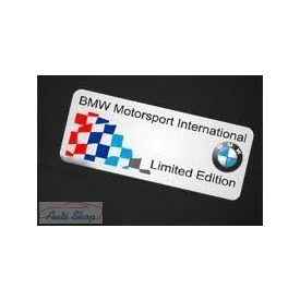 BMW  Motorsport ALUMÍNIUM 3D EMBLÉMA 