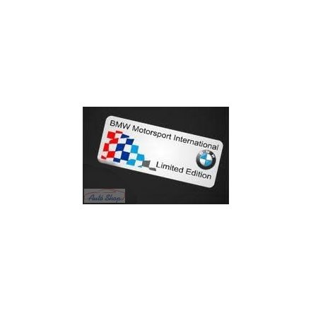 BMW  Motorsport ALUMÍNIUM 3D EMBLÉMA 