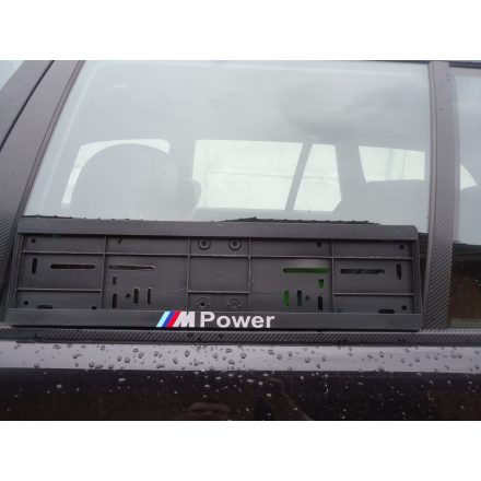 BMW M POWER  RENDSZÁMTÁBLA E30,E34,E36,E46,E39,E60,E90,E70 STB...