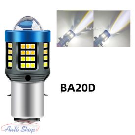   Ba20d H6 H4 6000K  LED motorkerékpár fényszóró  izzó Hi / lo motorkerékpár fényszóró 20000lm