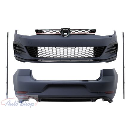 Volkswagen Golf 7 , VII  (MK7) GTI Look Lökhárító szett , Diffúzor és Küszöbpár, 7.5 GTI Style Design-ra átalakításhoz  Évj.: 2012 - 2017