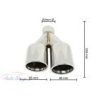  BMW F10 Limuzin , F11 Touring 5-ös sorozat (2011-2017) M-Performance Style difuzor ,  M-Power Chrome kipufogóvégekkel