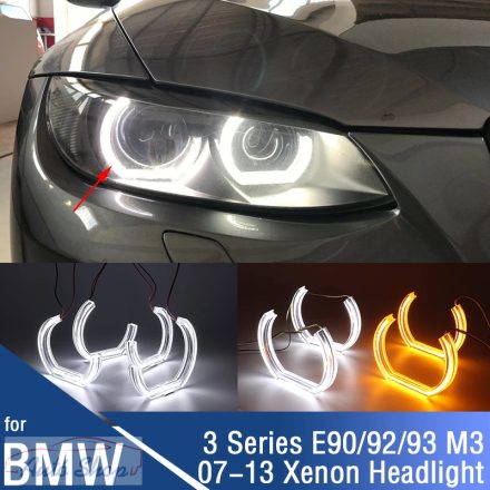 BMW E90 , E91 , E92 , E93 ANGEL EYES LED DTM  M4 STYLE 