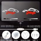 Autószerelő műhely LED tábla  neonreklám dekoráció , autós LED neon éjszakai lámpa,  BMW GARAGE - Garázstábla  42 x 16,7 cm