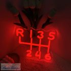 Autószerelő műhely LED tábla neonreklám dekoráció , autós LED neon éjszakai lámpa,  BMW GARAGE - Garázstábla  21,8 x 25,4 cm