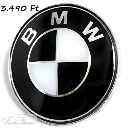 BMW Embléma FEKETE-FEHÉR 82, 74mm, 78mm Minőségi termék 