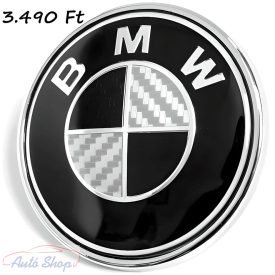   BMW Embléma FEKETE-FEHÉR Carbon  82, 74mm, 78mm Minőségi termék 