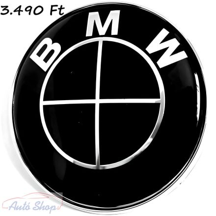 BMW Embléma FEKETE-FEKETE 82, 74mm, 78mm Minőségi termék 