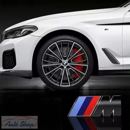 BMW gyári M Fekete EMBLÉMA