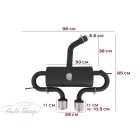 Volkswagen Golf 5 / 6 R30 / R32 Design Kipufogódob Adapterekkel (Évj. 2003 - 2013) Minőségi termék 