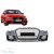 Audi A3 (8V) Facelift RS3 Design Komplett Első Bodykitt Lökhárító szett Fényes fekete hűtőráccsal  Évj.: 2016 - 2019