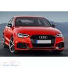 Audi A3 (8V) Facelift RS3 Design Komplett Első Bodykitt Lökhárító szett Fényes fekete hűtőráccsal  Évj.: 2016 - 2019
