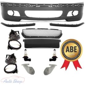   BMW E46  M3 M-Packet első lökhárító , ködlámpa szett , lökhárító tartó .