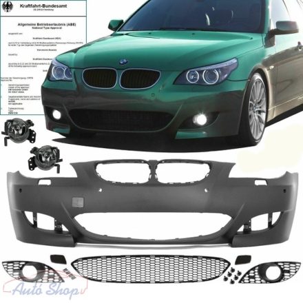 BMW E60 , E61 limuzin , touring m5 első lökhárító csomag szett 24mm pdc 