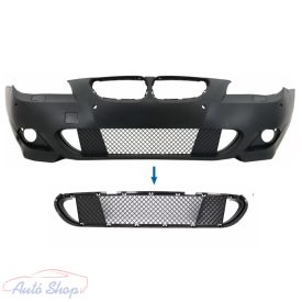   BMW E60,E61 M-PACKET , M-TECH ELSŐ  Lökhárító Rács Szett a két szélső trapéz rácsot is tartalmazza  , 51117896586
