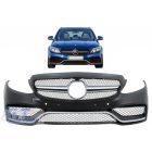 Mercedes C-osztály W205 S205 C205 A205 (2014-2018) Limousine T-Model Coupe Cabriolet Első lökhárító C63 Style