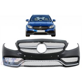   Mercedes C-osztály W205 S205 C205 A205 (2014-2018) Limousine T-Model Coupe Cabriolet Első lökhárító C63 Style