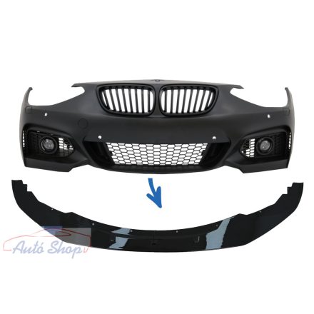 Első lökhárító Toldat spoiler BMW 1-es széria F20 F21 (2011-2014) 2-es széria F22 F23 (2014-up) M Sport M-Performance Design modellekhez