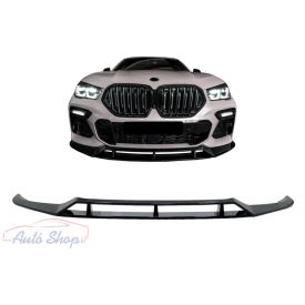   BMW X6 G06 X6M Első lökháritó fényes fekete spoiler, toldat 2019- 