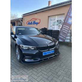   BMW G20, G21 M-Performance első lökhárító Spoiler Splitter, Lippe lakk fekete BMW 3-as, G20, 2018-től