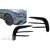  Mercedes E-osztály W213 S213 C238 A238 Facelift Fényes fekete Első lökhárító spoilerek, toldat oldalsó uszonyok (2020-up)  AMG Sport Line modellekhez