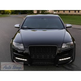   Audi A6 C6 4F 4F2 Jelnélküli Fekete Hűtőrács RS Design (Évj.: 2004 - 2011) 