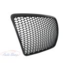 Audi A6 C6 4F 4F2 Jelnélküli Fekete Hűtőrács RS Design (Évj.: 2004 - 2011) 