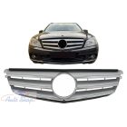 Mercedes C-osztály W204 S204 Limousine kombi (2007-2014) Sport Hűtőrács  Silver Design Minőségi termék