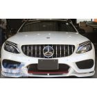 Mercedes Benz W205 C205 C-osztály 2014-2018 króm - fekete hűtőrács Panamerica AMG GT-R stílusban (360fokos kamerával) Minőségi termék