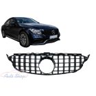 Mercedes Benz W205 C205 C-osztály 2014-2018 Fényes fekete hűtőrács Panamerica AMG GT-R stílusban  Minőségi termék