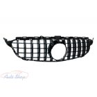 Mercedes Benz W205 C205 C-osztály 2014-2018 Fényes fekete hűtőrács Panamerica AMG GT-R stílusban  Minőségi termék