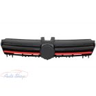 VW Golf 7 VII (2012-2017) GTI R-Line  Design Hűtőrács Piros  Betéttel